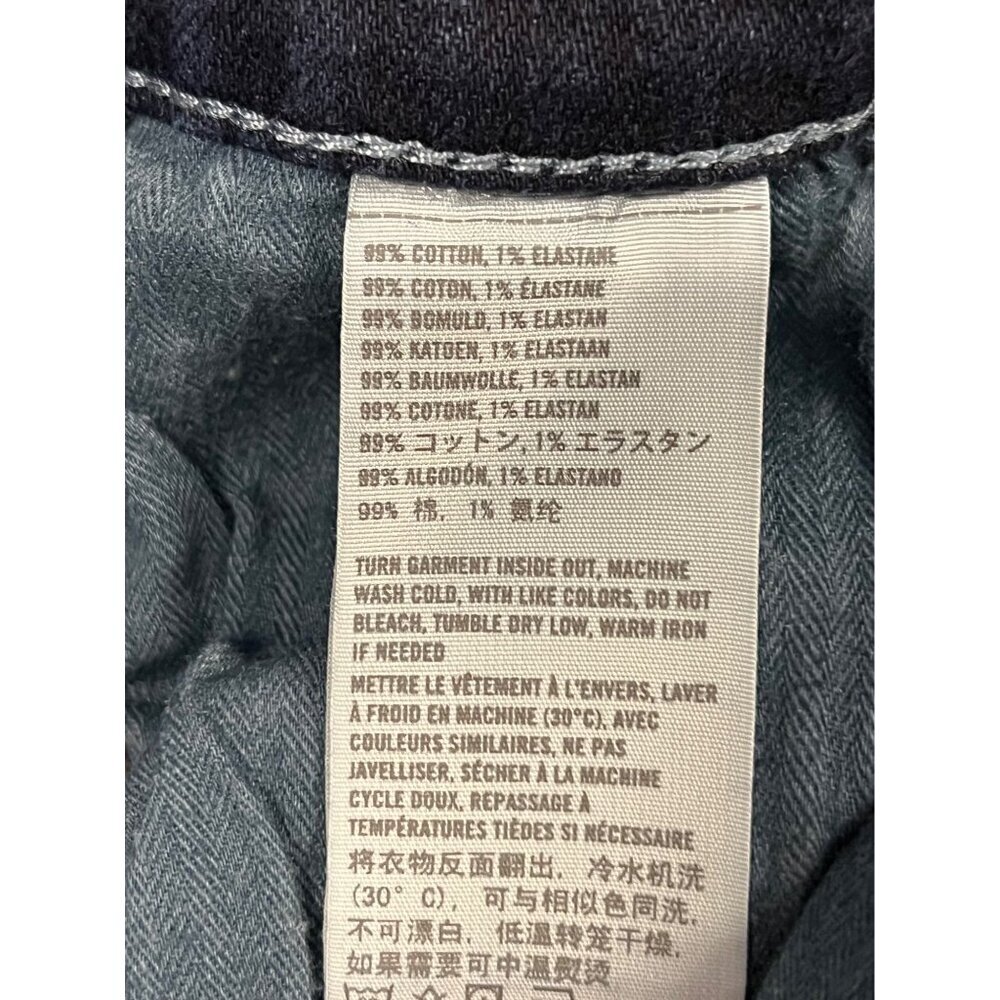 Hollister Women Dark Denim Jean Mini Skirt W25 Raw Hem Stretch Cotton Size 1 - Picture 6 of 7